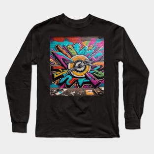 Colorful Hip-Hop graffiti Long Sleeve T-Shirt